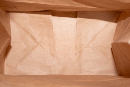 Бумажный крафт пакет с кручеными ручками, 330*150*420 мм