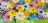 Одноразовая скатерть полиэтиленовая с рисунком "Цветочная поляна" 120*220 см