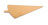 Подложка для кусочка торта треугольная с держателем золото, 120*90*0,8 мм