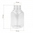 Бутылка ПЭТ прозрачная квадратная 0.3 л, горло 38 мм, БЕЗ КРЫШКИ