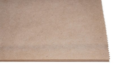 Бумажный крафт пакет без ручек, с прямоугольным дном, 220*120*290 мм