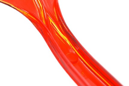 Пластиковая одноразовая красная ложка ПРЕМИУМ, 180 мм