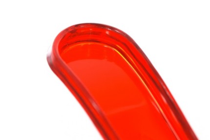 Пластиковая одноразовая красная вилка ПРЕМИУМ, 180 мм