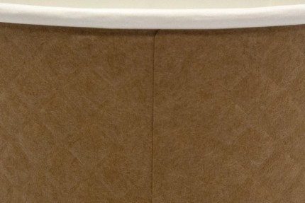 Стакан бумажный гофрированный 250 мл двухслойный крафт с конгревом