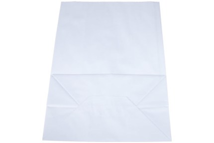 Бумажный пакет с прямоугольным дном, 220*120*290 мм, 70 г/м, белый