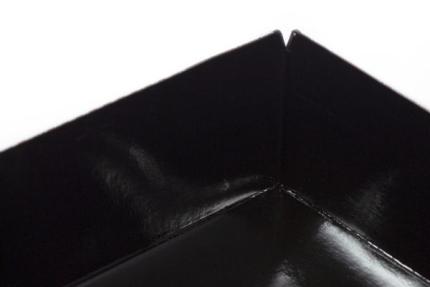 Контейнер бумажный с крышкой, 900мл, 150*150*55 мм, черный