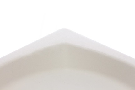 Тарелка квадратная с бортиком, из сахарного тростника, 170 мм