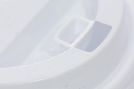 Крышка для бумажного стакана, 90 мм, белая матовая