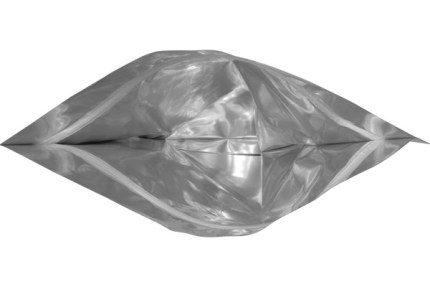 Пакет дой-пак зип-лок металлизированный, серебряный, 210*50*330 мм