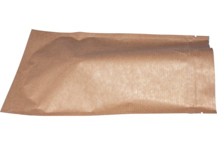 Крафт пакет дой-пак зип лок металлизированный 140*240 мм