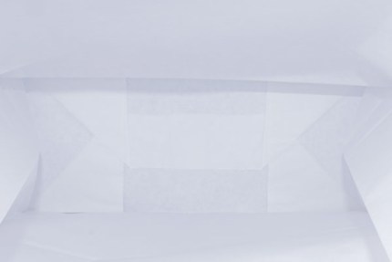 Бумажный крафт пакет с кручеными ручками, белый, 350*150*450 мм