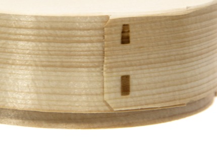 Деревянная круглая коробка с крышкой 95*35 мм