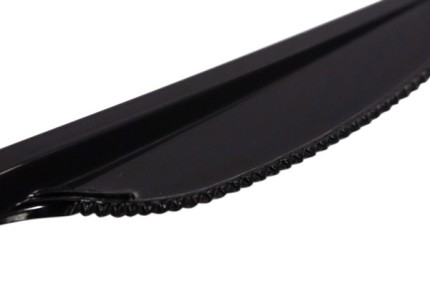 Пластиковый одноразовый черный нож ПРЕМИУМ 180 мм