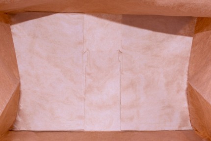 Бумажный крафт пакет с кручеными ручками, 350*150*450 мм