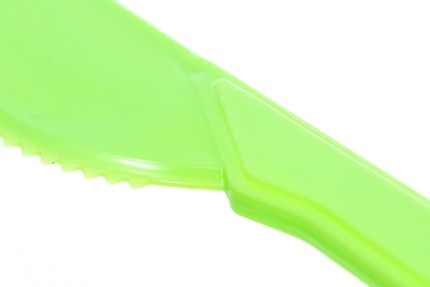 Пластиковый одноразовый салатовый нож ПРЕМИУМ, 180 мм