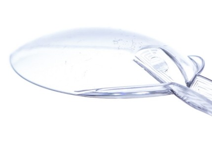 Чайная пластиковая прозрачная ложка, 130 мм