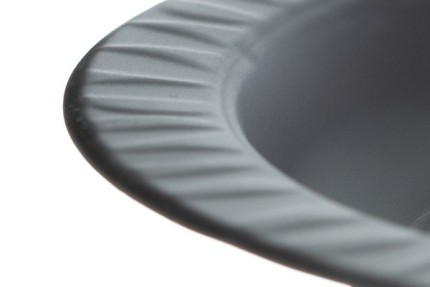 Одноразовая тарелка, черная, 178 мм