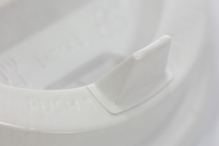 Крышка для бумажного стакана, белая матовая, 80 мм