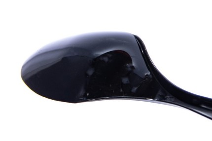 Пластиковая одноразовая черная ложка ПРЕМИУМ, 180 мм