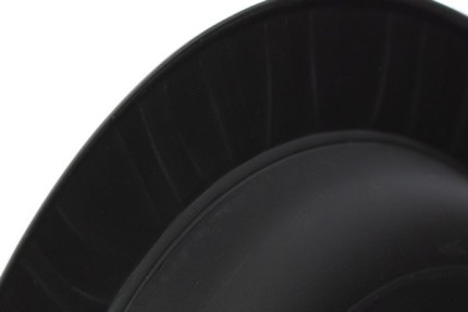 Одноразовая тарелка, черная, 230 мм