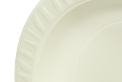 Одноразовая тарелка, белая, 178 мм
