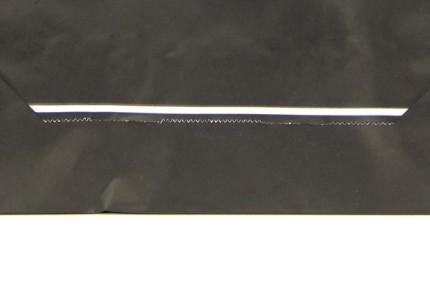 Черный пакет с кручеными ручками, внутри крафтовый, 350*150*450 мм