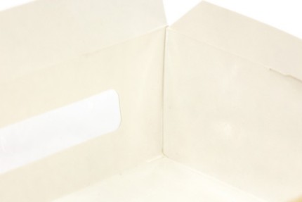 Контейнер бумажный, совмещенная крышка с окном, 1000мл, 190*150*50 мм, крафт