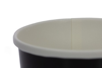 Бумажная черная креманка, 230 мл (макс. 250 мл)