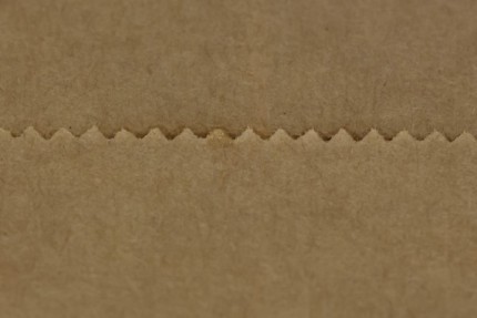Бумажный крафт пакет с круглым окном, ламинированный, 120(окно-90)*80*250 мм