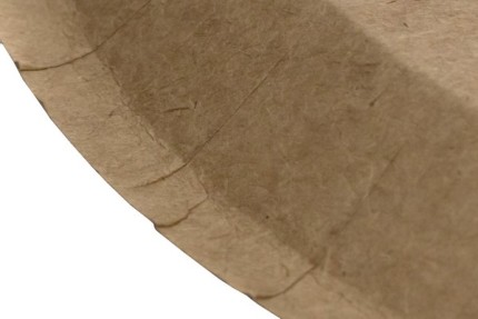 Одноразовая бумажная тарелка, крафт, 180 мм