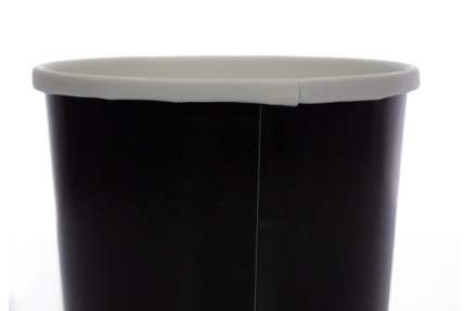 Бумажная черная креманка, 230 мл (макс. 250 мл)