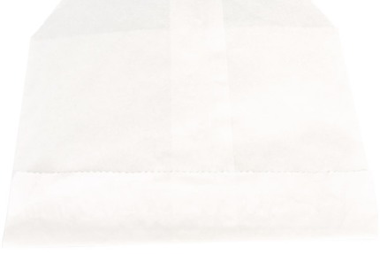 Бумажный плоский пакет для картофеля-фри, белый 115*100 мм