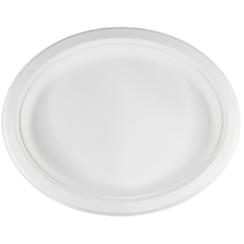 Тарелка овальная из целлюлозы, 316*252 мм, белая [блюдо]