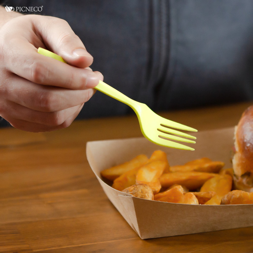 товар Одноразовая малая вилка,зеленая, 150 мм SP016Z