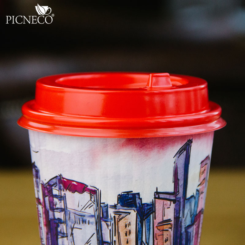 товар Крышка для бумажного стакана, 90 мм, красная глянцевая V3-0004