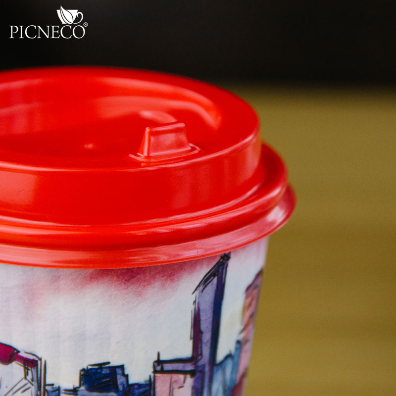 товар Крышка для бумажного стакана, 90 мм, красная глянцевая V3-0004