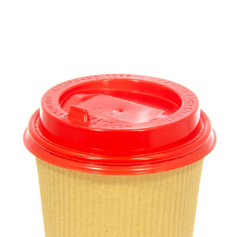 товар Крышка для бумажного стакана, 90 мм, красная глянцевая V3-0004