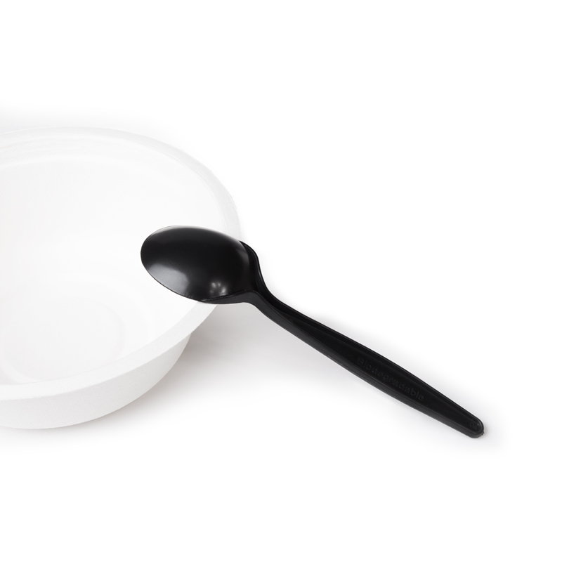 товар Одноразовая ложка, черная, 150 мм SP001C