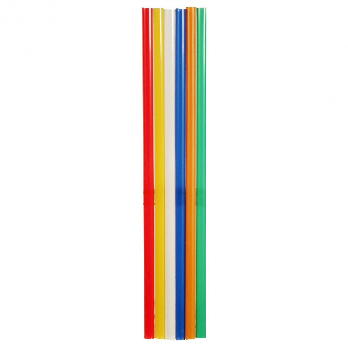 Пластиковые трубочки цветные прямые 210*12 мм