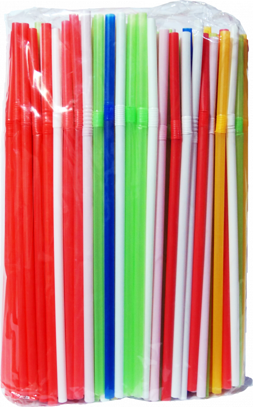 товар Пластиковые трубочки цветные прямые 210*12 мм TBPL009