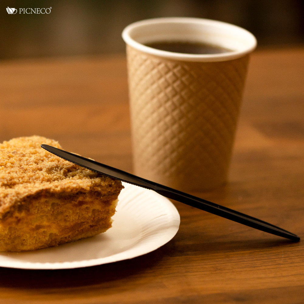 товар Нож из кукурузного крахмала, 160 мм, черный SP017C