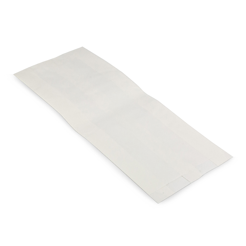 Бумажный пакет с плоским дном, 140*60*370 мм, белый