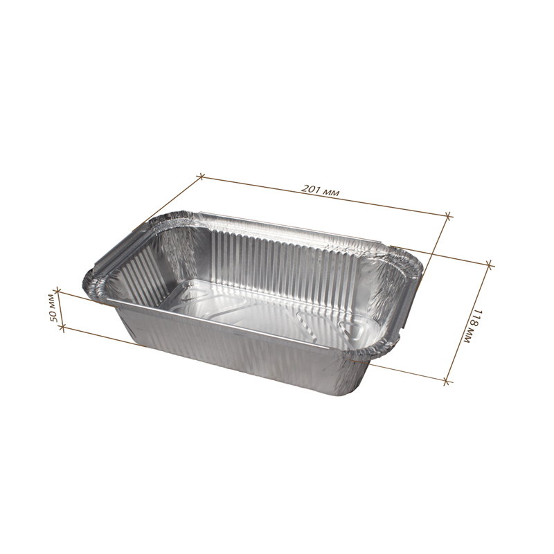 товар Алюминиевая форма, 201*118*50 мм (685 мл) ALL008
