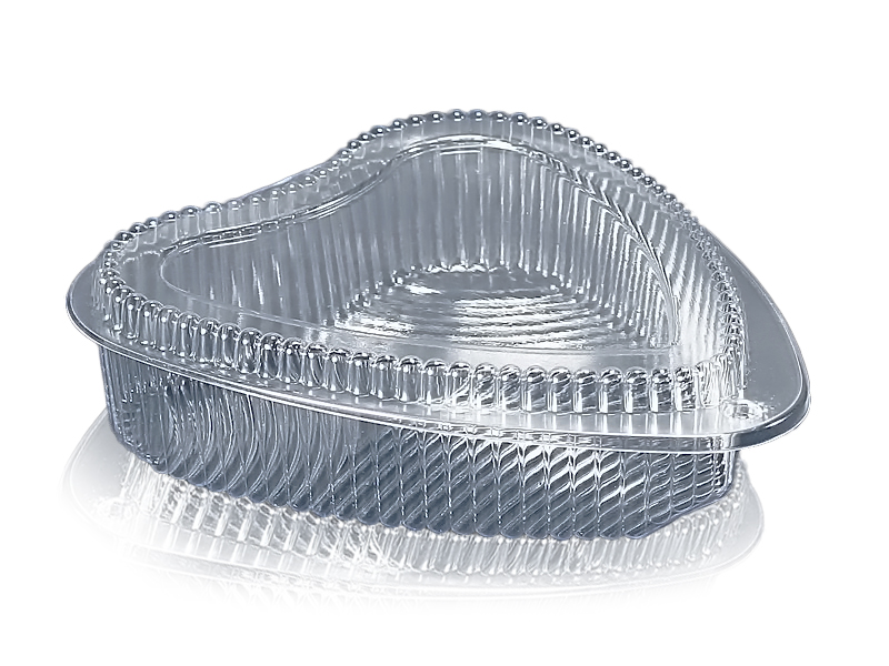 товар Тортница с крышкой "Сердце", прозрачная, 165*150*52 мм TRT08498