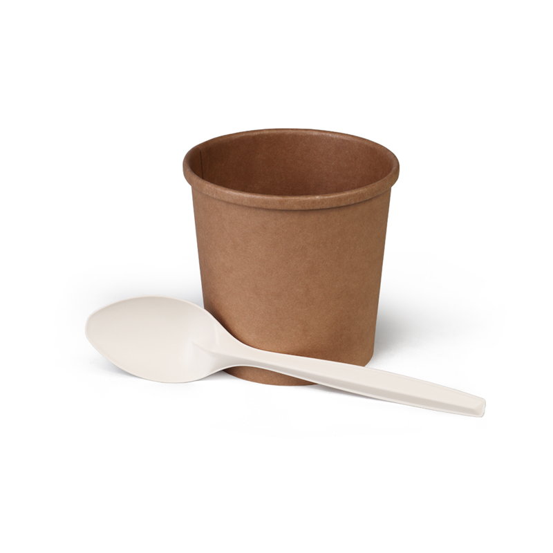 товар Одноразовая суповая ложка, 170 мм, бежевая SP018