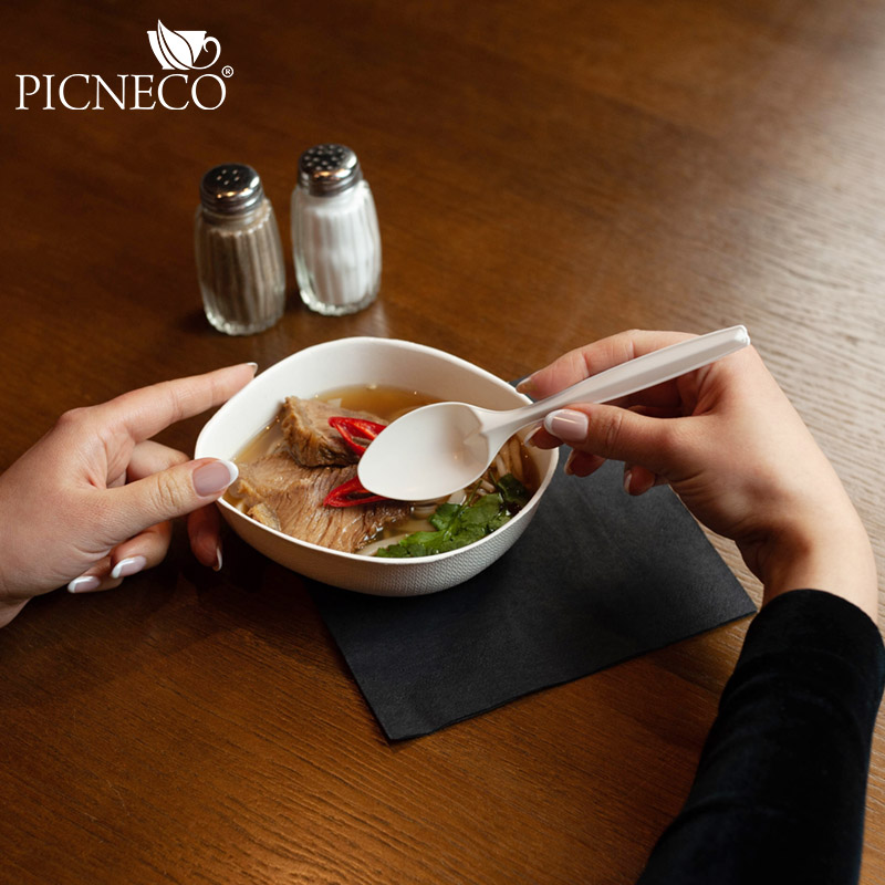 товар Одноразовая суповая ложка, 170 мм, бежевая SP018