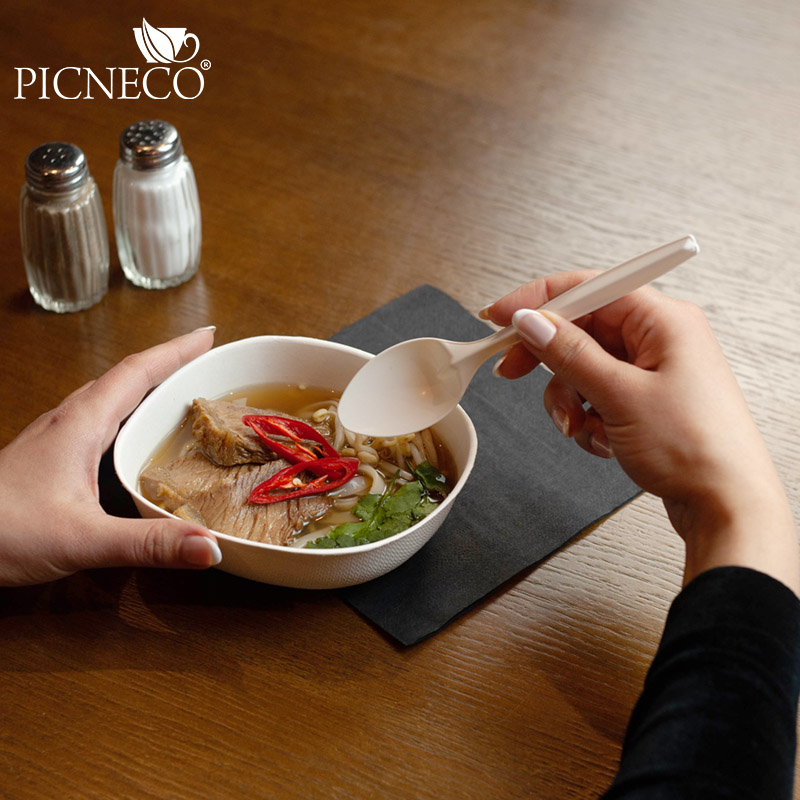 товар Одноразовая суповая ложка, 170 мм, бежевая SP018