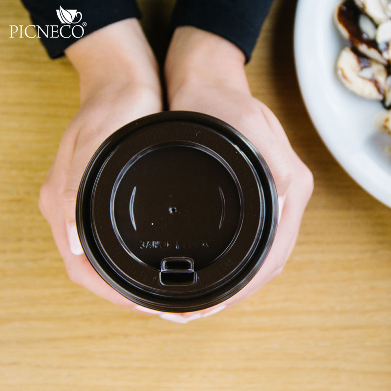 товар Крышка для бумажного стакана, 90 мм, коричневая глянцевая V3-0003