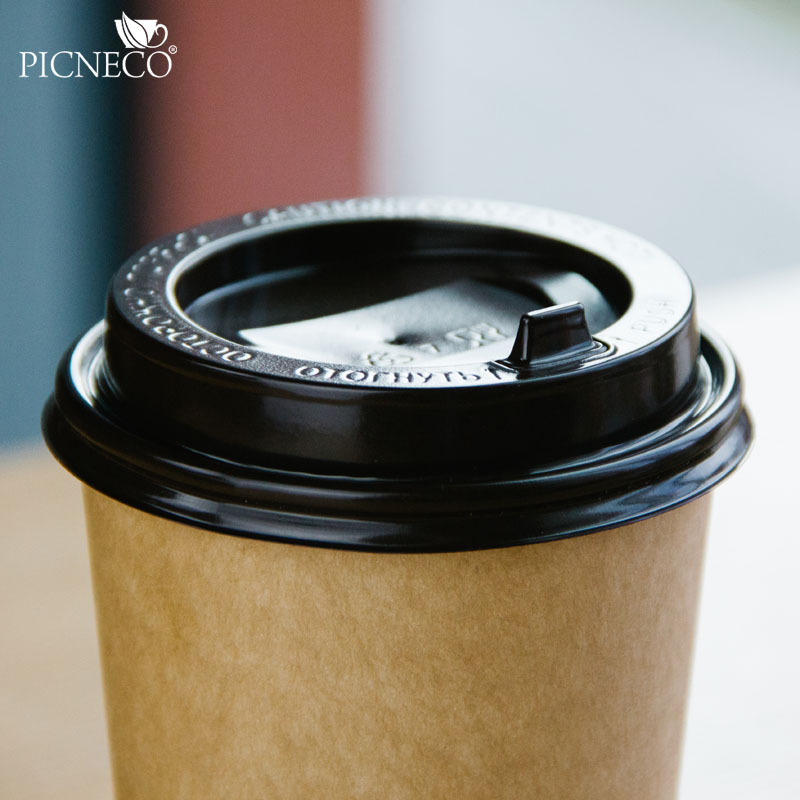 товар Крышка для бумажного стакана, 90 мм, коричневая глянцевая V3-0003