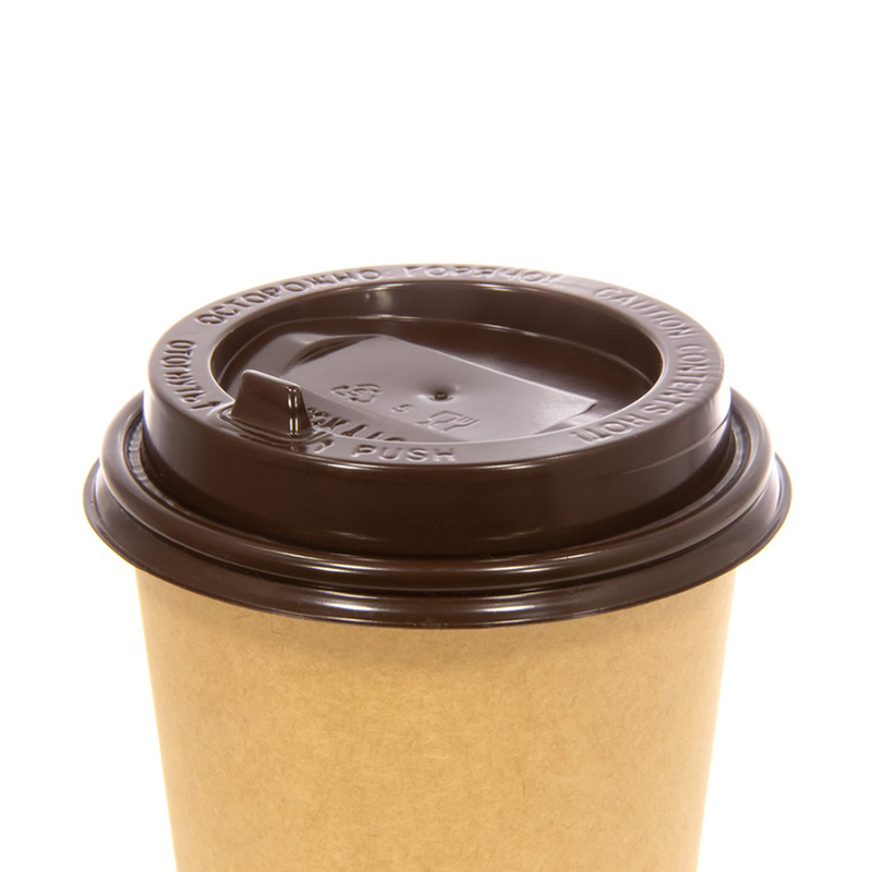 товар Крышка для бумажного стакана, 90 мм, коричневая глянцевая V3-0003